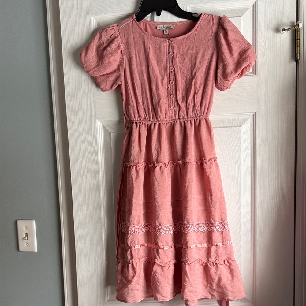 Pink Kids Casual Dress